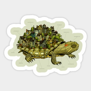 Turtle Town Sticker